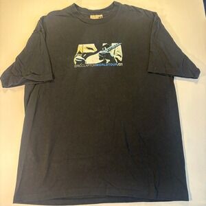 Eric Clapton World Tour 2001 Vintage Concert T-Shirt Black XL Made in USA
